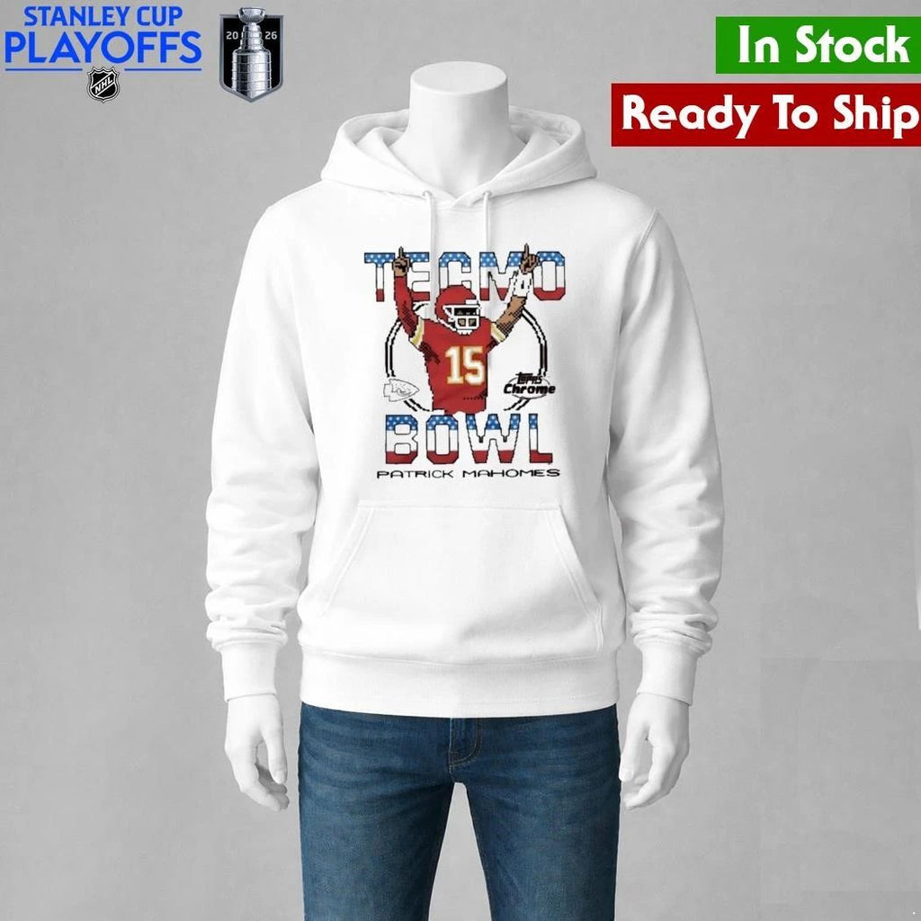 Topps Chrome x Tecmo Bowl Kansas City Chiefs Patrick Mahomes Shirt