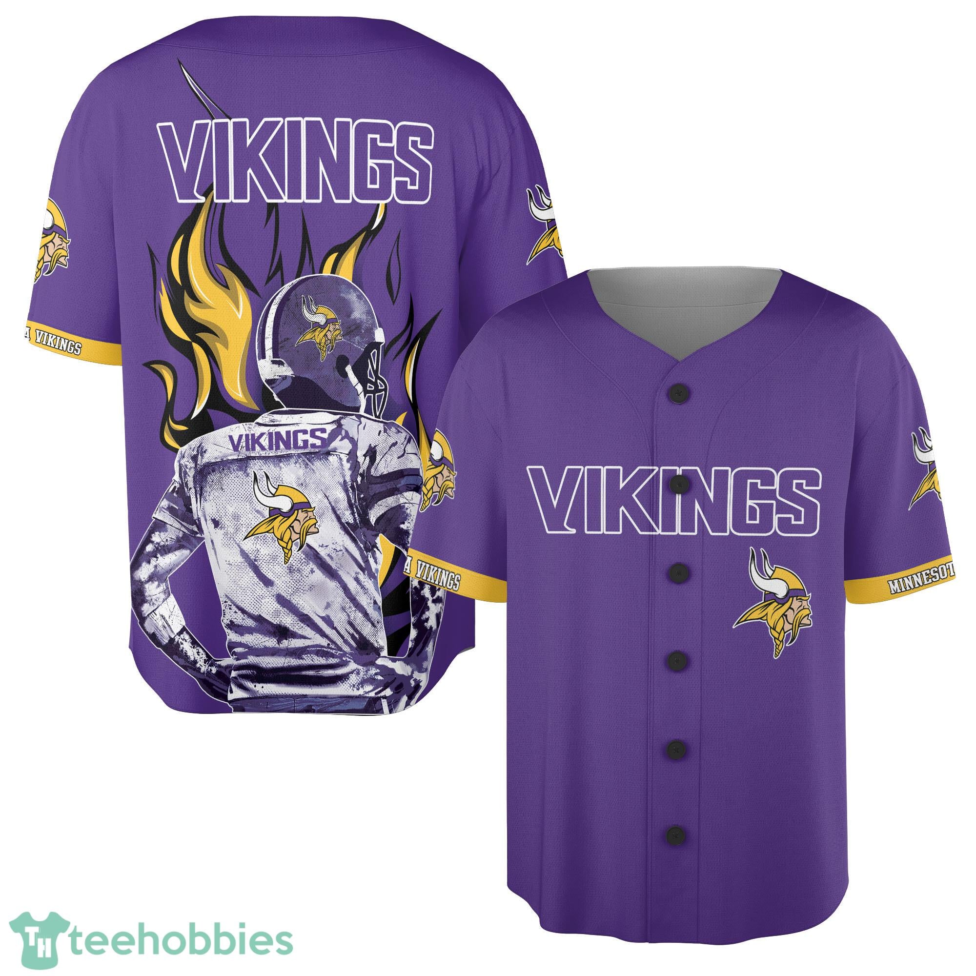 Wave Player Minnesota Vikings Baseball Jersey Gift Fans