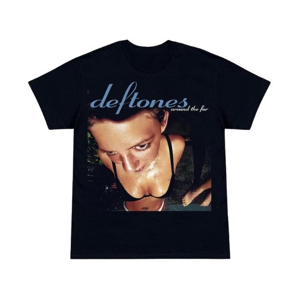 y2k Deftones - Around The Fur T-Shirt, Heavyweight Band Tee, Unisex Graphic Tees Gothic Grunge Y2k Emo Scene Amity...